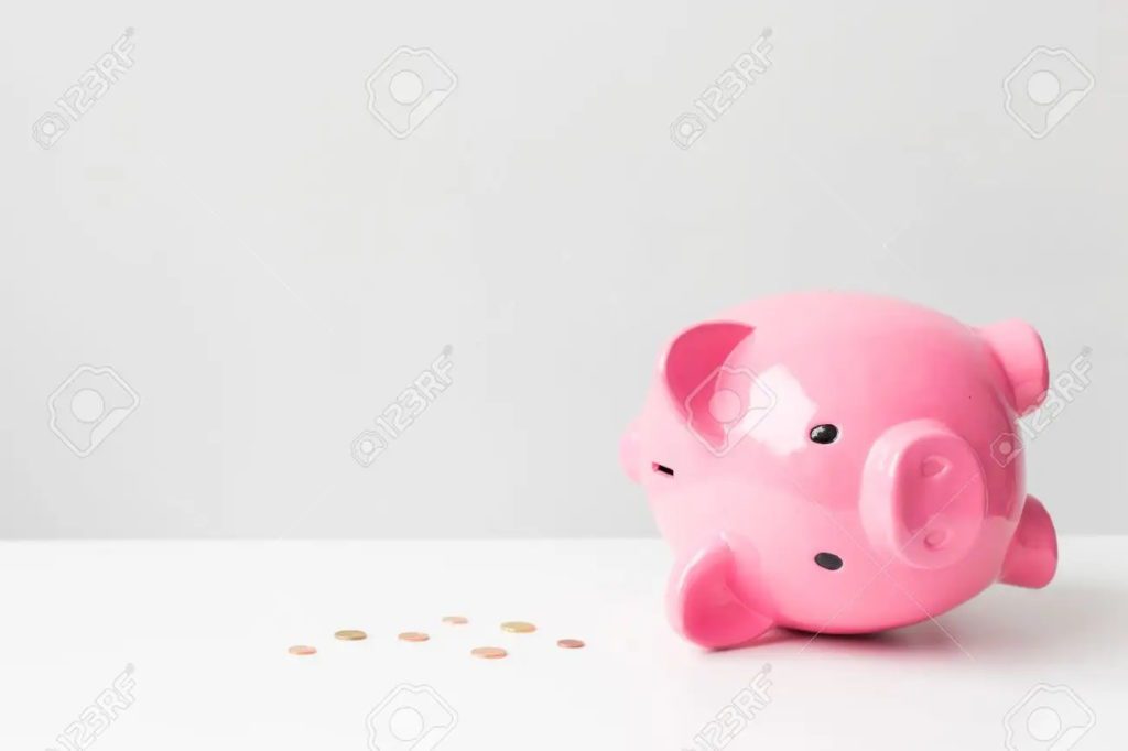 pic of empty piggy bank