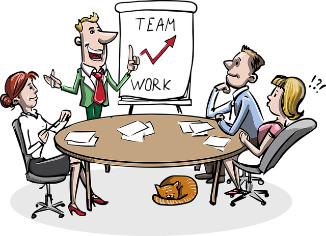 teamwork cartoon