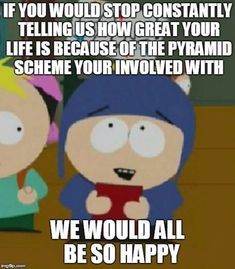 south park making fun of mlm