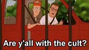 king of the hill cult meme