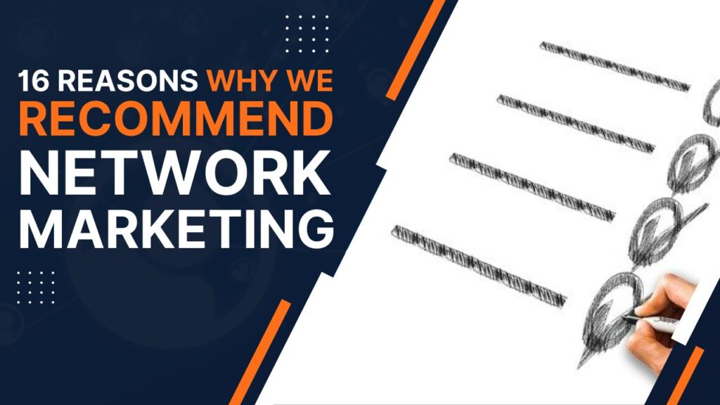 why we recommend network marketing cover image