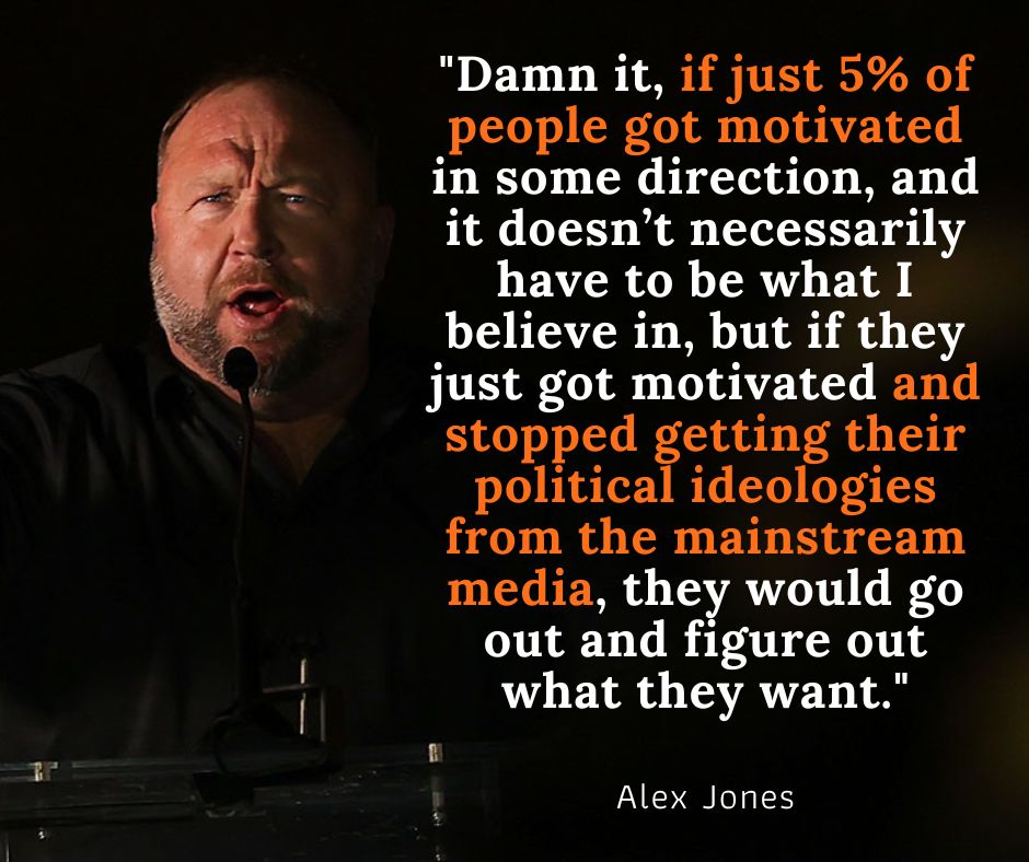 alex jones network marketing quote