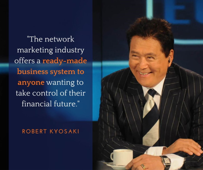 network marketing quote robert kyosaki