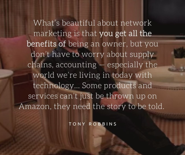 tony robbins network marketing quote