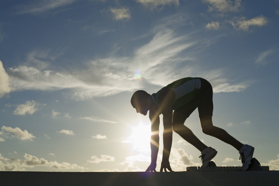 pic of runner on starting line