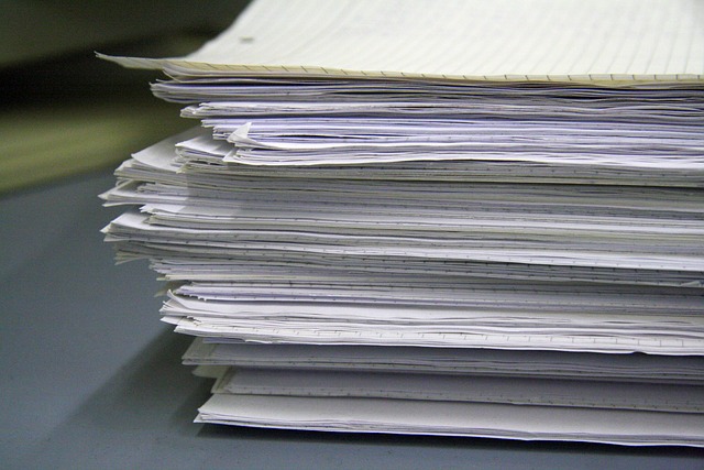 picture of a pile of papers